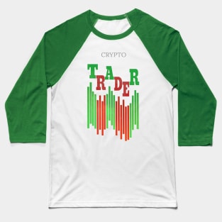 CRYPTO TRADER (CLEAN) / NEON GREEN Baseball T-Shirt